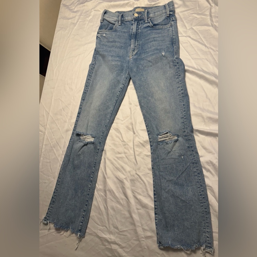 MOTHER The Hustler Ankle Chew Jeans. Sz 25.